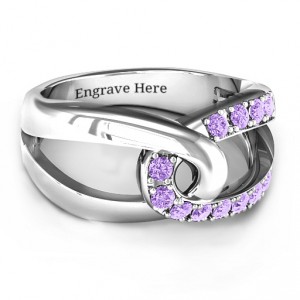 Personalised Infinity Embrace Ring - Handcrafted By Name My Rings™