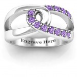 Personalised Infinity Embrace Ring - Handcrafted By Name My Rings™