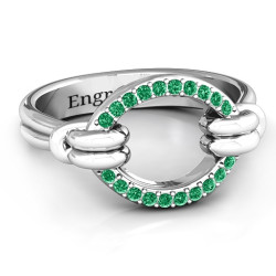 Personalised Karma Ring with 20 Stones - Handcrafted By Name My Rings™