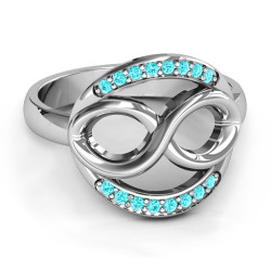 Personalised Karma of Love Infinity Ring - Handcrafted By Name My Rings™