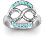 Personalised Karma of Love Infinity Ring - Handcrafted By Name My Rings™