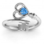 Personalised Key to Her Heart Ring - Handcrafted By Name My Rings™