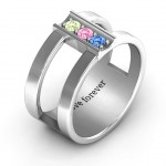 Personalised Layers Of Love Ring - Handcrafted By Name My Rings™