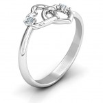 Personalised Linked in Love Ring - Handcrafted By Name My Rings™