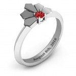 Personalised Lotus Of Love Ring - Handcrafted By Name My Rings™