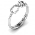 Personalised Love Infinity Ring - Handcrafted By Name My Rings™