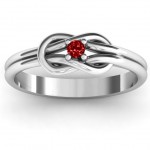Personalised Love Knot Ring - Handcrafted By Name My Rings™