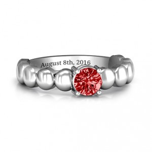 Personalised Love Story Promise Ring - Handcrafted By Name My Rings™