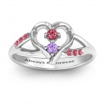 Personalised Magical Moments TwoStone Ring - Handcrafted By Name My Rings™
