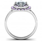 Personalised Margaret Double Halo Ring - Handcrafted By Name My Rings™
