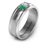 Personalised Men's Timeless Romance Ring - Handcrafted By Name My Rings™