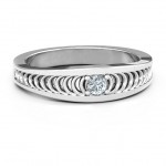 Personalised Modern Elegance Band Ring - Handcrafted By Name My Rings™