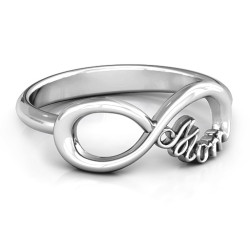 Personalised Mom's Infinite Love Ring - Handcrafted By Name My Rings™