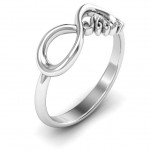 Personalised Mom's Infinite Love Ring - Handcrafted By Name My Rings™