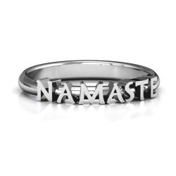 Personalised Namaste Ring - Handcrafted By Name My Rings™