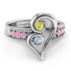 Personalised Nesting Love Ring - Handcrafted By Name My Rings™