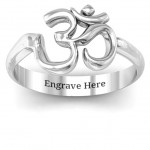 Personalised Om Sound of Universe Ring - Handcrafted By Name My Rings™