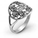 Personalised Om Mandala Ring - Handcrafted By Name My Rings™