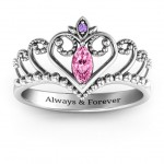 Personalised Once Upon A Time Tiara Ring - Handcrafted By Name My Rings™