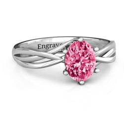 Personalised Passion Twist Ring - Handcrafted By Name My Rings™