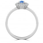 Personalised Pear Shaped Halo Ring - Handcrafted By Name My Rings™