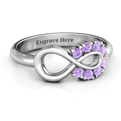 Personalised Precious Infinity Ring - Handcrafted By Name My Rings™
