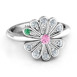 Personalised Pretty As A Peacock Ring - Handcrafted By Name My Rings™
