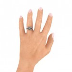 Personalised Princess Centre Infinity Ring - Handcrafted By Name My Rings™