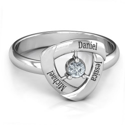 Personalised Protective Shield Ring - Handcrafted By Name My Rings™