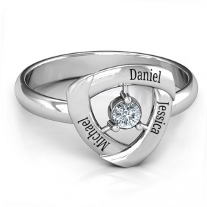 Personalised Protective Shield Ring - Handcrafted By Name My Rings™