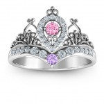 Personalised Queen Of My Heart Tiara Ring - Handcrafted By Name My Rings™