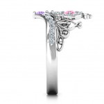 Personalised Queen Of My Heart Tiara Ring - Handcrafted By Name My Rings™