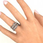 Personalised Ravishing Love Infinity Ring - Handcrafted By Name My Rings™