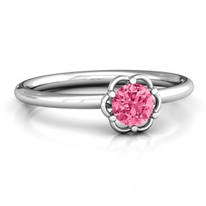 Personalised Scarlet Flower Ring - Handcrafted By Name My Rings™