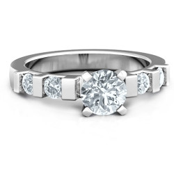 Personalised Set in Stone Ring - Handcrafted By Name My Rings™