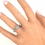 Personalised Set in Stone Ring - Handcrafted By Name My Rings™