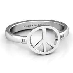 Personalised Shanti Peace Ring - Handcrafted By Name My Rings™