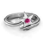 Personalised Shooting Star Ring - Handcrafted By Name My Rings™