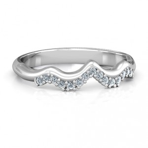 Personalised Solitaire Infinity Shadow Band - Handcrafted By Name My Rings™