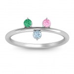 Personalised Stackable Sparkle 15 Stone Ring - Handcrafted By Name My Rings™