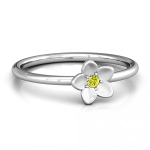 Personalised Stackr 'Azelie' Flower Ring - Handcrafted By Name My Rings™
