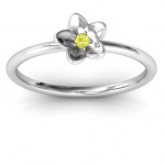 Personalised Stackr 'Azelie' Flower Ring - Handcrafted By Name My Rings™