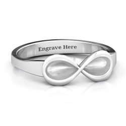 Personalised Vogue Infinity Ring - Handcrafted By Name My Rings™