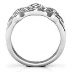 Personalised 3 Tier Wave Ring - Handcrafted By Name My Rings™