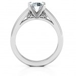Personalised Adoration Solitaire Ring - Handcrafted By Name My Rings™
