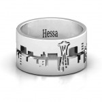 Personalised After Seattle Diecut Ring - Handcrafted By Name My Rings™