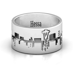 Personalised After Seattle Diecut Ring - Handcrafted By Name My Rings™