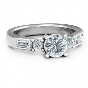 Personalised Andrea Engagement Ring - Handcrafted By Name My Rings™
