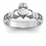 Personalised Celtic Knotted Claddagh Ring - Handcrafted By Name My Rings™