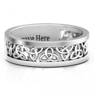 Personalised Celtic Wreath Men's Ring - Handcrafted By Name My Rings™